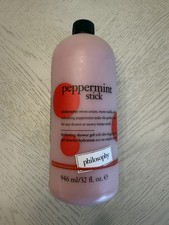 NEW Philosophy Peppermint Stick Shower Gel, Bubble Bath  Shampoo 32oz