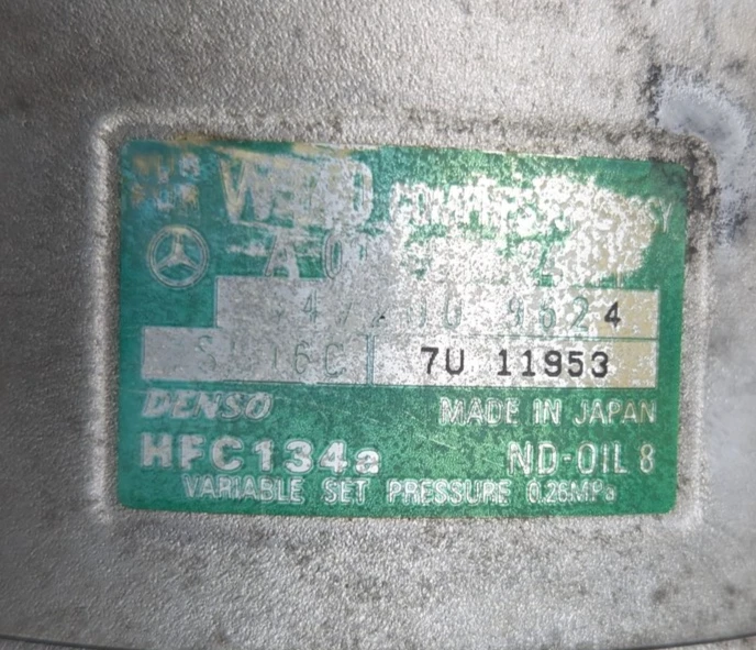 Compresor de aire acondicionado Mercedes W163 ML55 AMG 98-03 OEM Foto 2 de 4