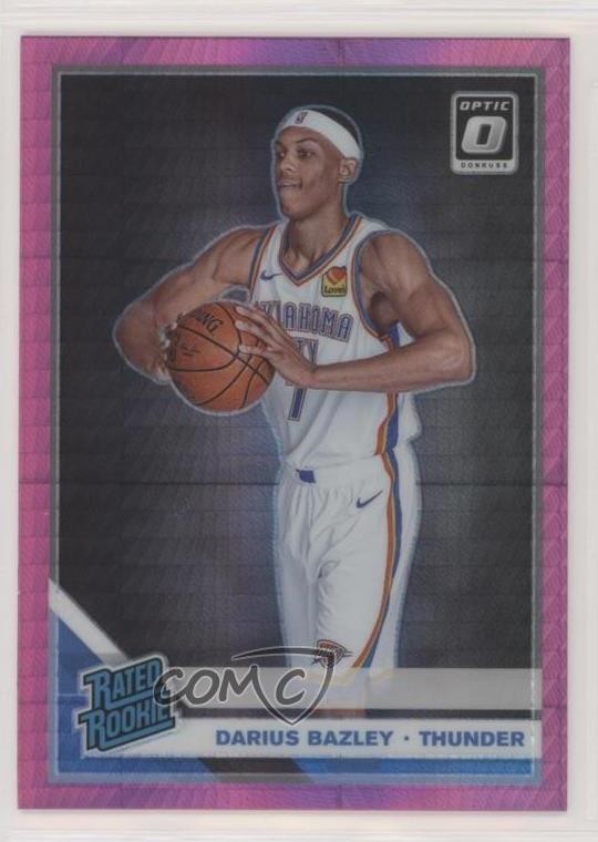 2019 Panini Donruss Optic Rated Rookie Pink Hyper Prizm Darius Bazley #156 j6b