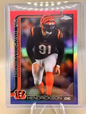 2025 Topps Chrome Football Trey Hendrickson Red, White, & Blue Refractor Bengals
