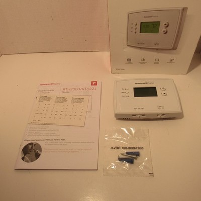 Honeywell Home RTH2300B White 5-2 Day Programmable Thermostat, Easy To Use