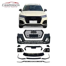 For 2018-2020 Audi A5 Upgrade To RSQ5 Style Front Bumper Body Kit W/ Grille