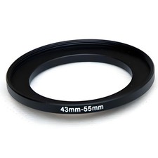 43mm-55mm 43-55 mm 43 to 55 Step Up Ring Filter Adapter