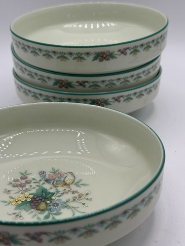 Noritake Paradise Round Soup/Vegetable Bowls 8223 W80 5” Green Set of 4 - Picture 3 of 7