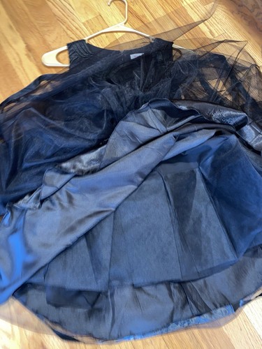 Girls Black Formal Party Dress. Youth Size 8. Worn Once - Picture 6 of 11