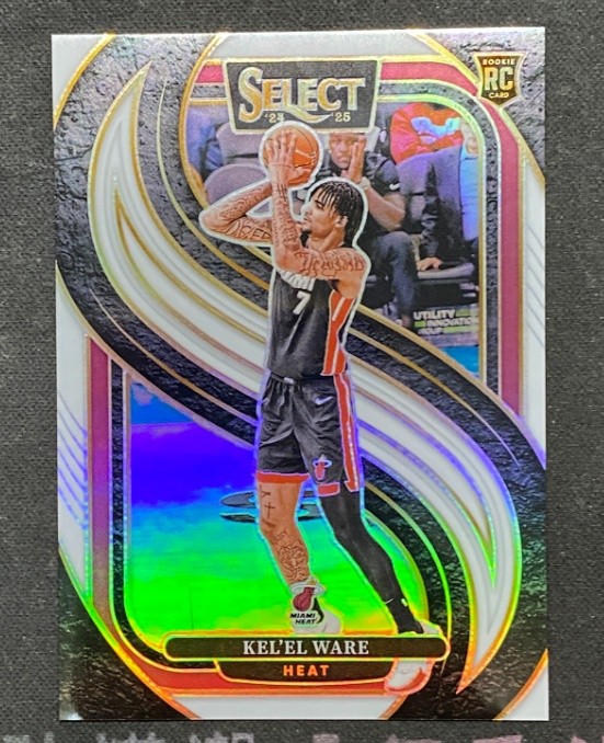 Kel'el Ware 2024-25 Panini Select Premier Level White Prizm 127/149 RC #191