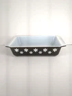 Vintage Pyrex Black Snowflake Casserole Dish 575 B 2 Qt No Lid READ