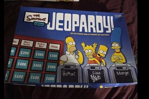 The Simpsons Edition Jeopardy Pressman 2003 Board Game