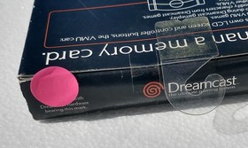 (AT) FACTORY NEW SEGA DREAMCAST VMU IN RARE COLOR BLUE 2 OF 2, SEALED!!!