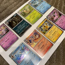 Prismatic Evolutions Cosmos Holos Costco Mini Tin Promos Complete Set Of 8