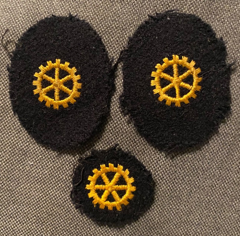WWII WW2 KRIEGSMARINE WEHRMACHT MILITARY GERMAN NAVY NAVAL OFFICER CUFF PATCHES