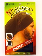 GORRA KING.J UNISEX TALLA REGULAR NEGRA SPANDEX PARA RASTAS (704BLACK)