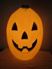 Vintage Sun Hill 20" Yellow Edition Halloween Jack-O-Lantern Pumpkin Blow Mold