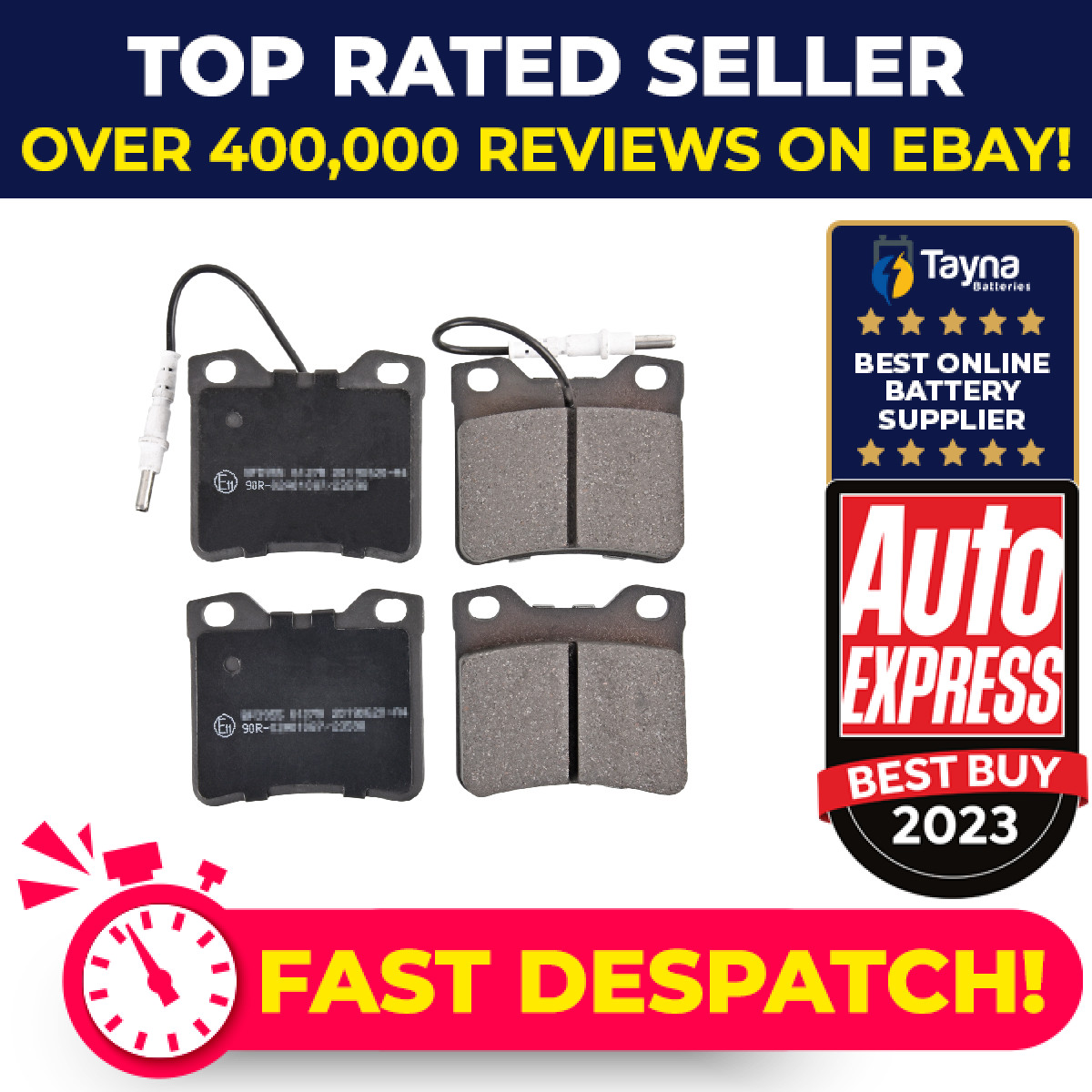 Brake Pads Set fits MERCEDES V280 638 2.8 Rear 97 to 03 M104.900 Blue Print New