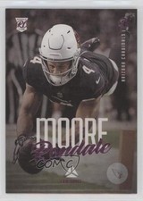 2021 Panini Chronicles Luminance Update Rookies Pink Rondale Moore #208 3a3