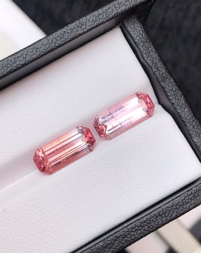 6.60 Cts Natural Pink Pair Tourmaline gemstone From Afghanistan - Picture 8 of 15