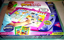 Fisher Price Power Touch Learning System With 2 Books PreK-2nd Grade 3-8 Yrs NEW