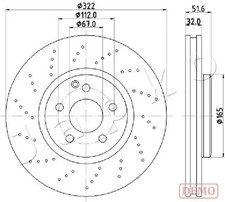 Disque de frein Mercedes 560