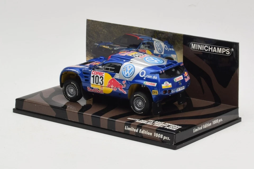 VW Gara Touareg #103 Win Rally Por La Pampa 2005 Saby MINICHAMPS 436053303 1/43 - Immagine 3 di 4
