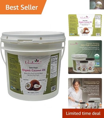 1 Gallon Unrefined Coconut Oil   Versatile Organic Cooking & Skincare Solution