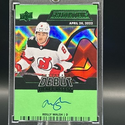 2022-23 UD Credentials  Debut Ticket Access  Reilly Walsh #DTAA-RW Green /25(AU)