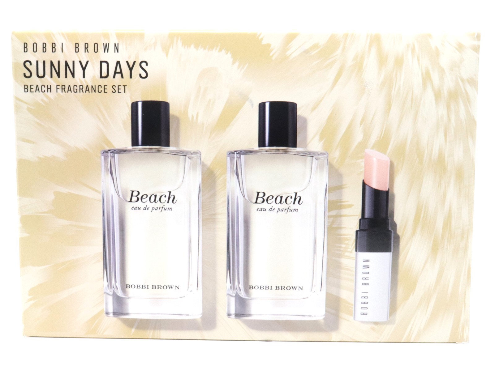 Bobbi Brown Beach 3pc Gift Set For Women50ml EDP + 50ml EDP + 2.3g Lip Tint