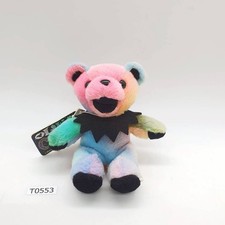 Cosmic Charlie Bear T553 Grateful Dead Bear Liquid Blue Plush 5" Tag Doll Japan