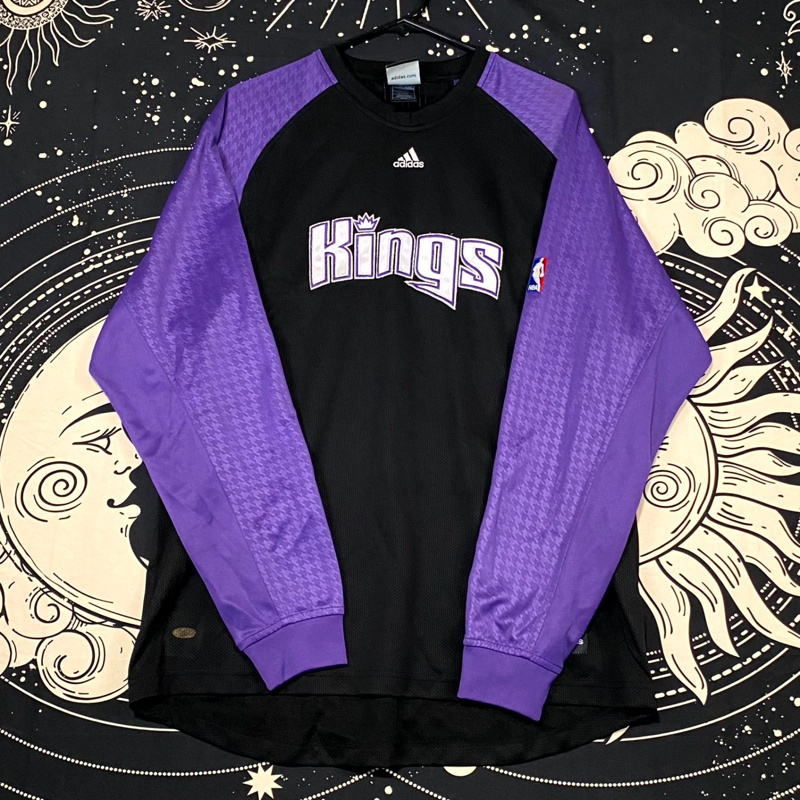 Adidas Jersey Men's M Black Sacramento Kings NBA Athleisure Basketball Sports