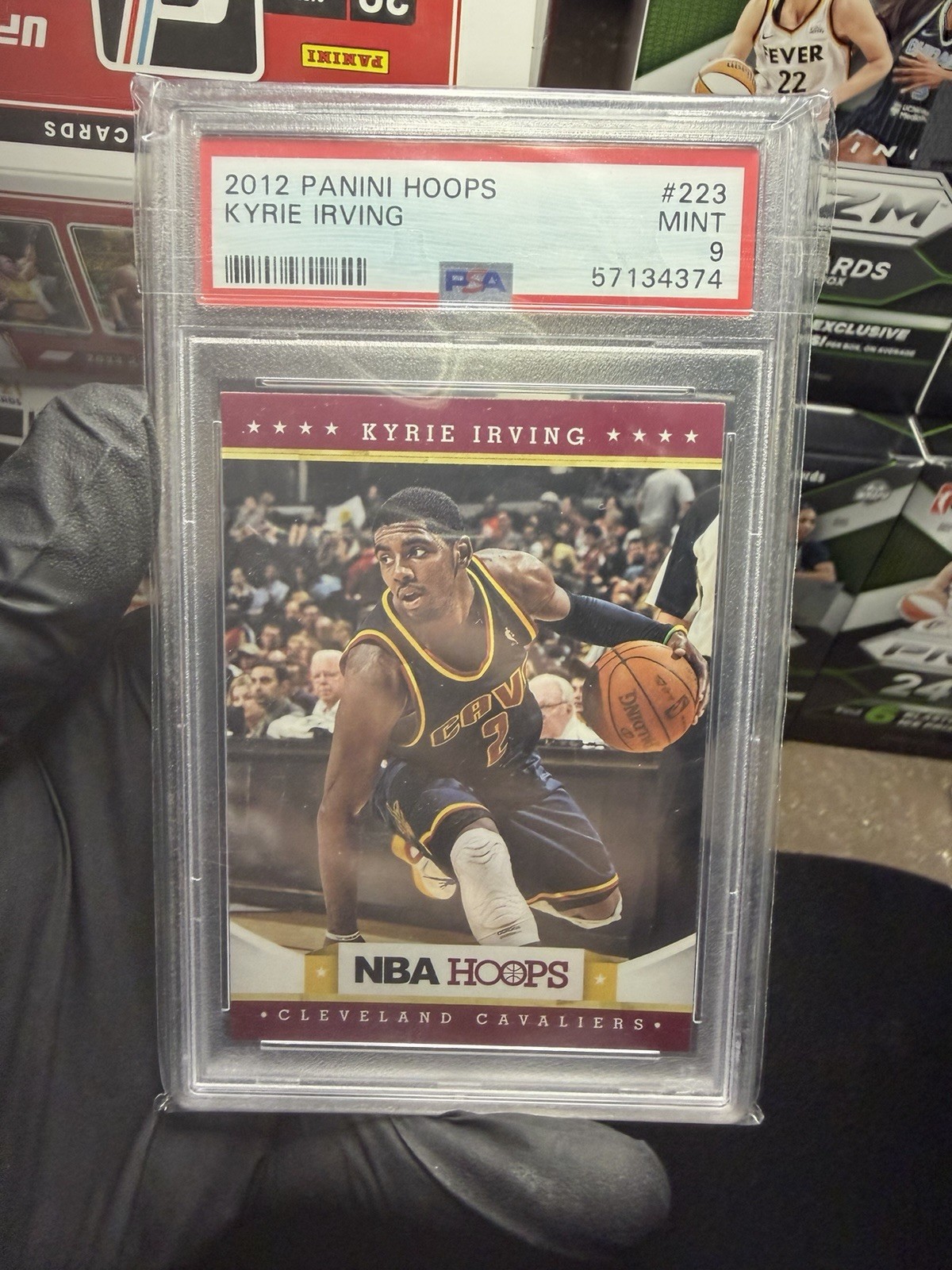 2012-13 NBA HOOPS Kyrie Irving #223 (RC) PSA 9 Rookie Card