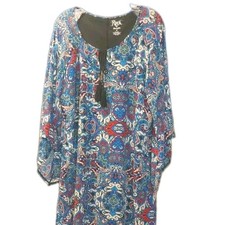 Rock47 Wrangler Tasseled Mini Dress Woman XL Boho Southwestern Coastal Cowgirl