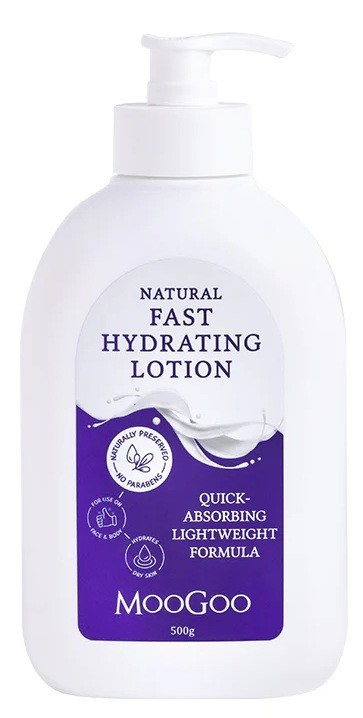 MooGoo  Fast Hydrating Lotion 500g All Natural for Sensitive Skin
