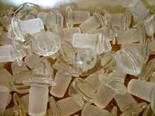 VINTAGE APOTHECARY JAR BOTTLE STOPPER LID ONLY PYREX TS29 GROUND GLASS