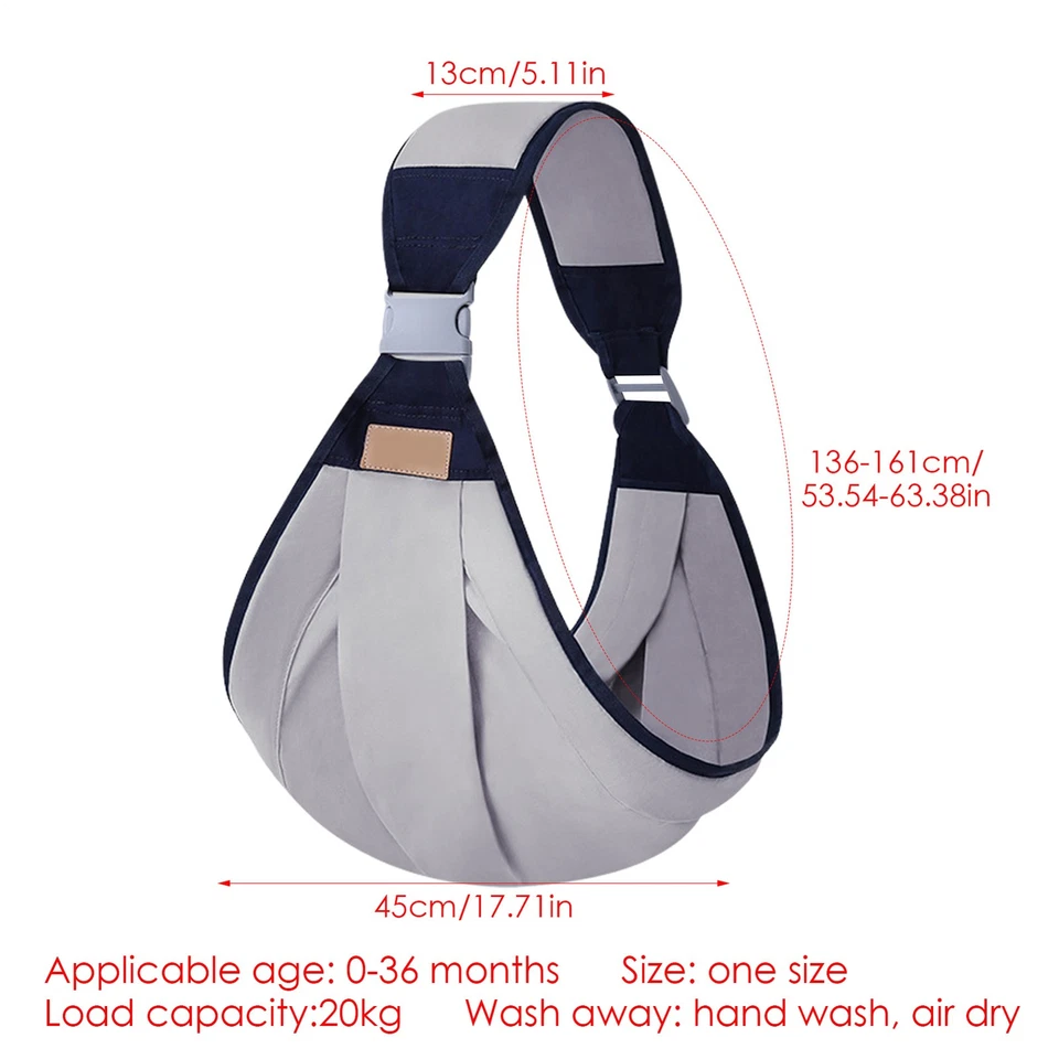 Portabebés Transpirable Paño de Respiración Niño Pequeño Bebé Ergonómico Portabebés  Foto 4 de 4