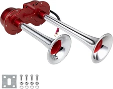 Universal Dual Trumpet Electric Train Horn Kit 130dB for 12V Vehicles