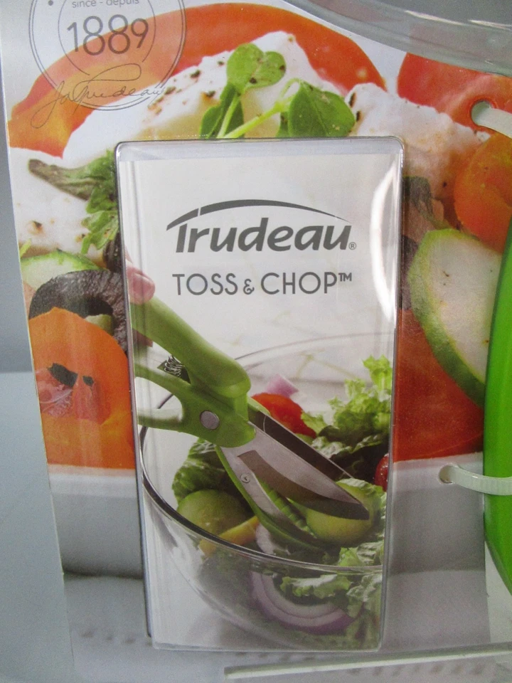 Tijeras pinzas para ensalada Trudeau Toss & Chop, mezclando en una NUEVO Foto 3 de 4