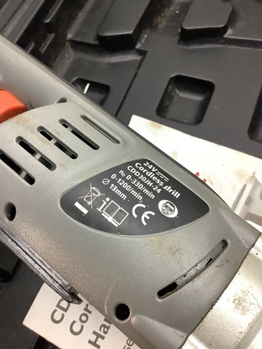 Tesco Akkuhammer Bohrer/Schraubendreher 13 mm 24 V Akkubohrer CDD30JH-24 nur Gehäuse - Bild 6 von 8