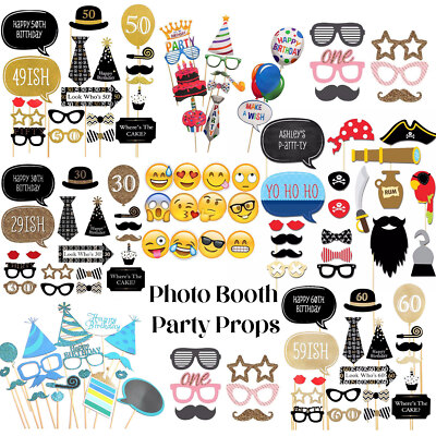Selfie lustige Photo Booth Requisiten für Geburtstag Hochzeit Babyparty Vintage Requisite