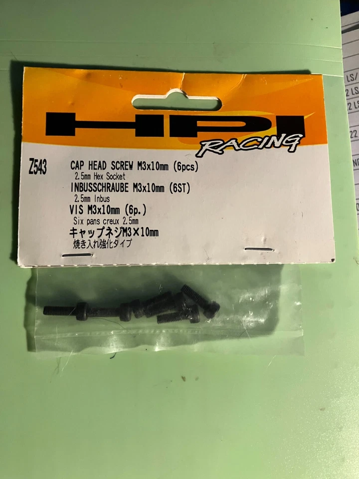 HPI Savage XL Z543 3 x 10 Cap Screws, Z632 Binder Head Screw 4 X 10 mm & Z685 - Image 2 of 4