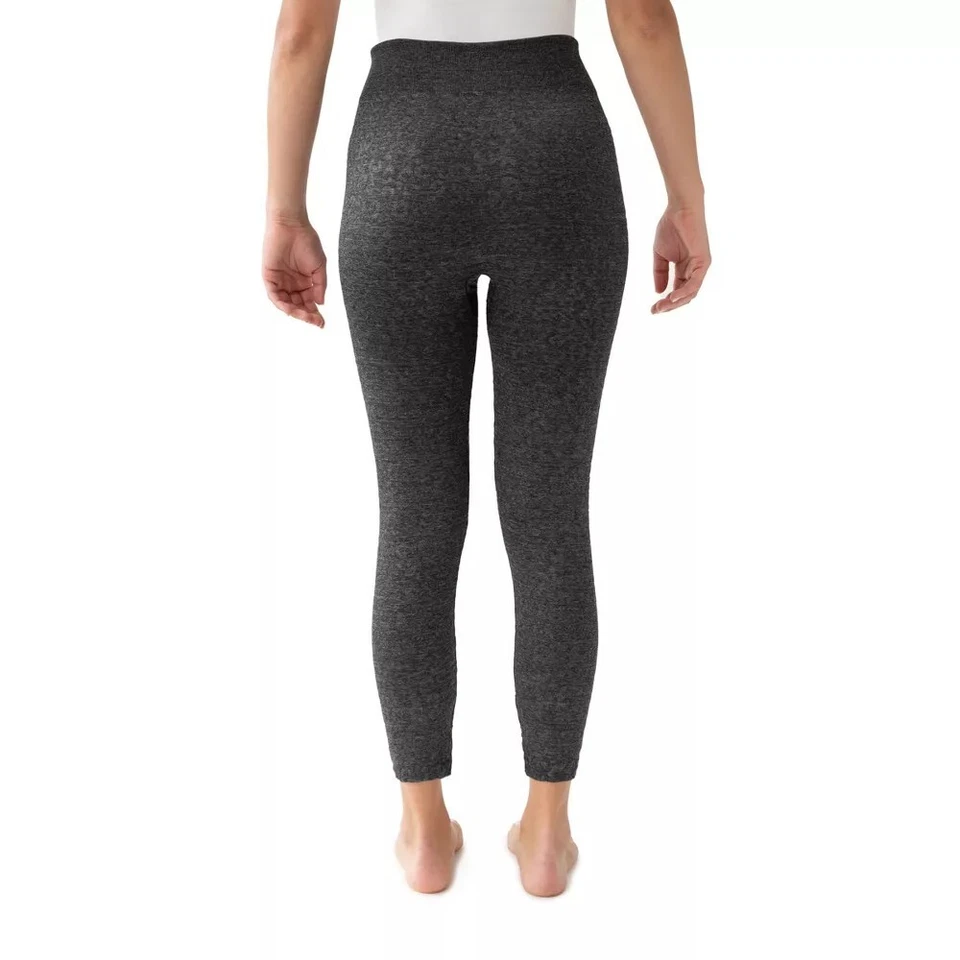 Leggings forrados de lana para mujer MUK LUKS estampado de guepardo carbón talla 2X/3X Foto 2 de 4