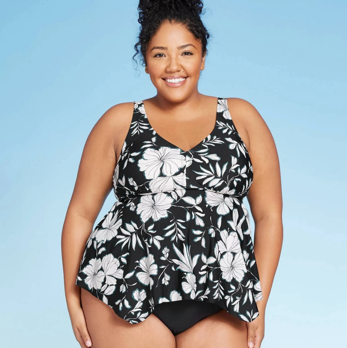 Over the shoulder tankini deals tops