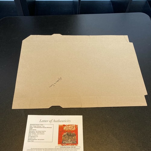 1987 Minnesota Twins World Series Champs Team Signed Wheaties Box With JSA COA - Picture 12 of 12