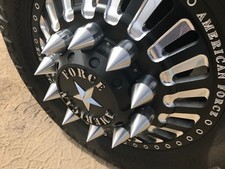 American Force Dodge Ford Chevy Billet 33mm Wheel Spikes Spike Made In Usa
