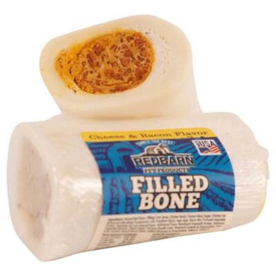 RedBarn BACON CHEESE Filled Bone Vitamin Natural Dog Chew Treat SMALL USA 
