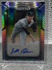 2019 Panini Prizm Draft Picks SETH JOHNSON Hyper Refractor 74/75 Phillies Auto
