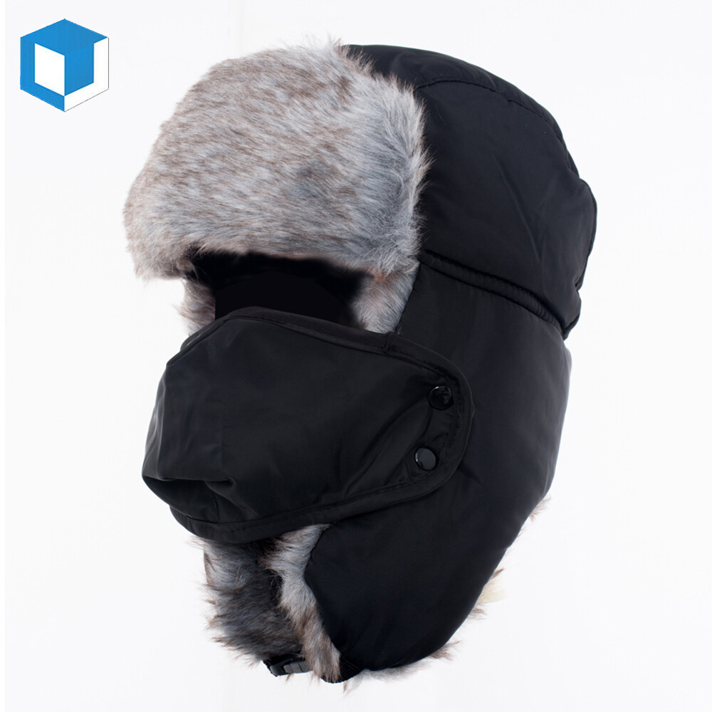 Winter Trapper Hat with Ear Flaps Russian Ushanka Aviator Hats for Men