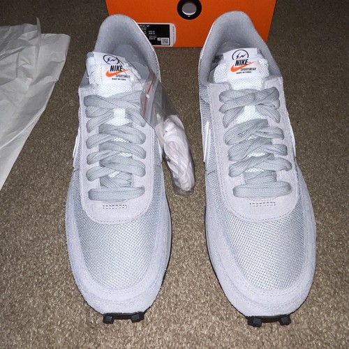 Nike LD Waffle Sacai Fragment Lt Smoke Grey-White-Black Sz 12M DS DH2864 001 - Picture 6 of 17