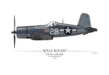 Ira Kepford F4U Corsair - Art Print by Craig Tinder