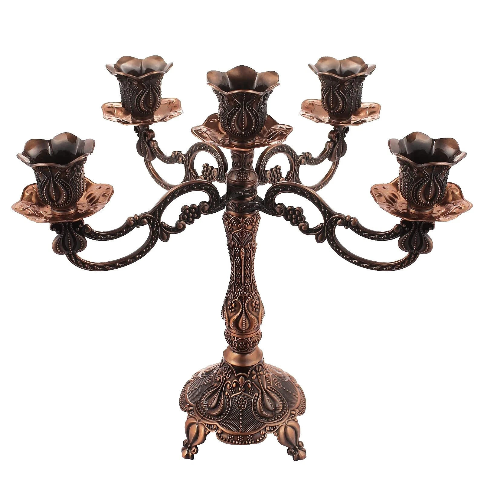Candelabros Vela de Bronce