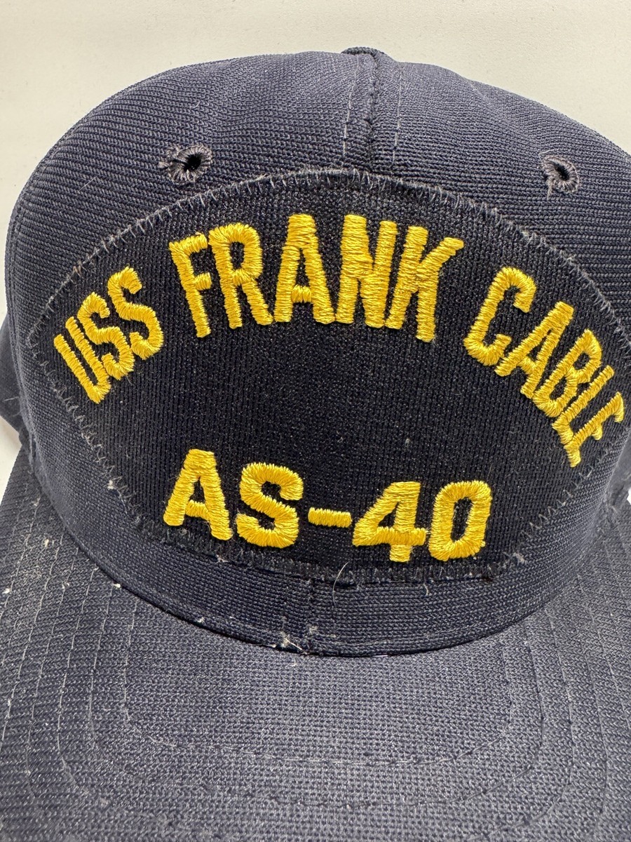 U.S. Navy USS Frank Cable (AS-40)キャップ AS-40-Frank-Cable-Embroidered-