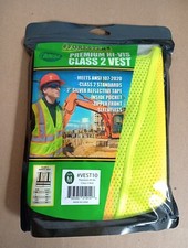 Forester Hi-Vis Class 2 Mesh Adjustable Safety Vest ANSI 107-2020 Size Medium